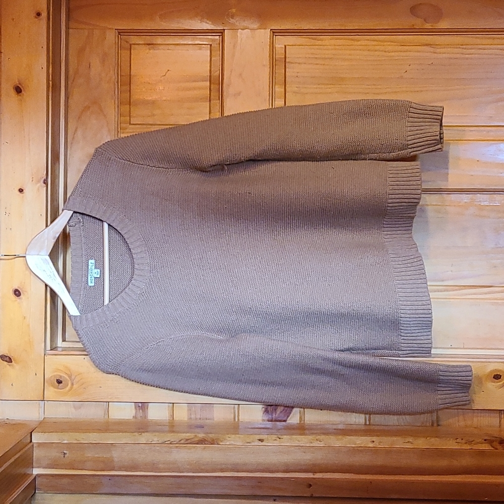 Jcrew Mercantile crew neck sweater khaki color medium.